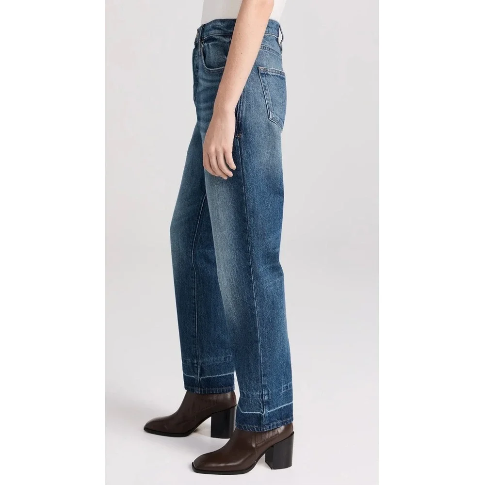 FRAME Le Mec Straight Leg Jeans Cadence Medium Wash Blue Size 29 - Picture 2 of 6